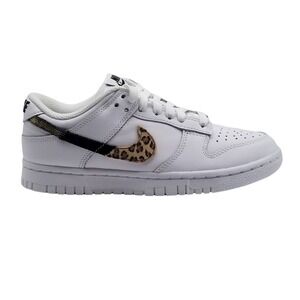 Nike Dunk Low SE Primal White Animal Print‎ Womens Shoes Size 5 DD7099 100